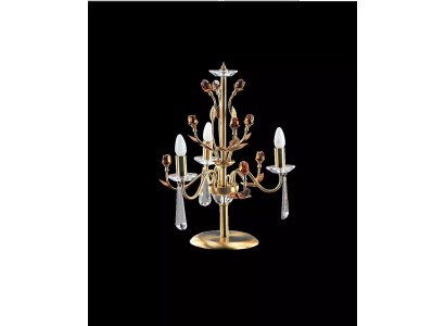 Zlatá krystalová stolní lampa luxusní svítidla lampy světelný lustr