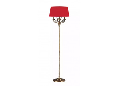 Červená stojací lampa stojací lustr lampa svítilna zlato lampy 50x173
