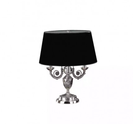 Stolní lampa se černým stínítkem, svítidlo, stolní lampa, lampy.