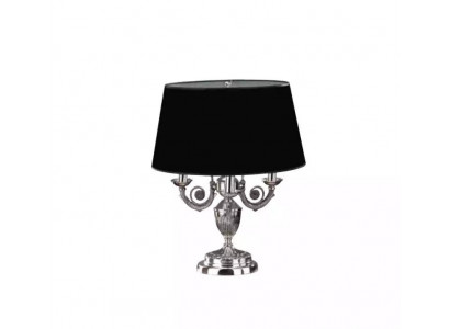 Stolní lampa se černým stínítkem, svítidlo, stolní lampa, lampy.