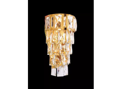 Nástěnná lampa Nástěnná lampa Nástěnné svítidlo Lustr Nástěnní lampy Krystal Zlato