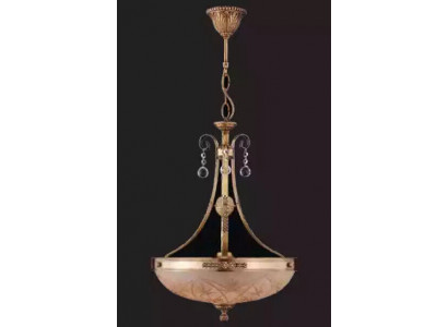 Lustr Výškovaná lampa Lustr Stropní lampa Lampa Sklo Zlatá hnědá