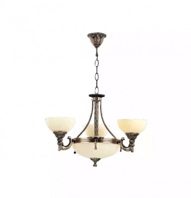 Lustr, stropní lampa, lustr, stropní lampa, sklo, béžová lampa, nová