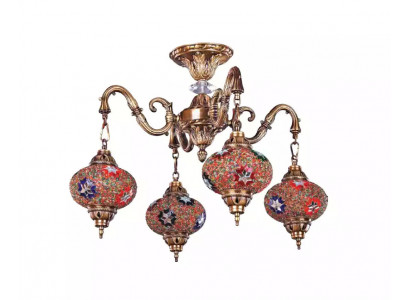 Luxus stropní lustr lustr stropní lampa světla sklo zlato