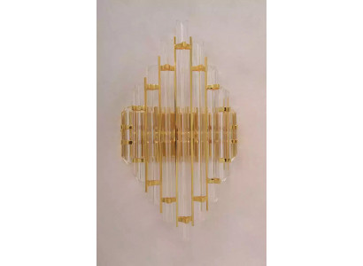 Nástěnná lampa Crystal obývací pokoj zlatá luxusní nábyteková lampa do ložnice.