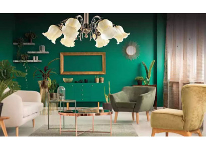 Lustre Svítidlo Lustr Stropní lampa Lampy Stříbrná, Bežová