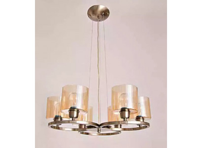 Moderní stropní lampa v moderním stylu, kovový závěsný světelný zdroj do obývacího pokoje, nový.