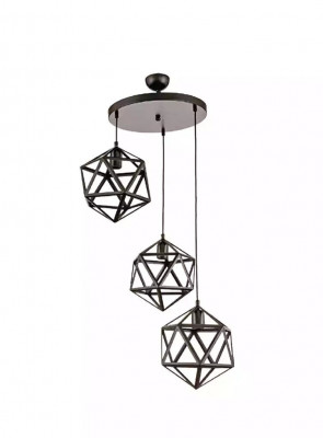 Visací lampa černá do obývacího pokoje elegantní stropní lampa svítidlo