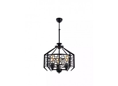 Stropní lampa závěsné svítidlo obývací pokoj jídelna Luxus černá lustr.