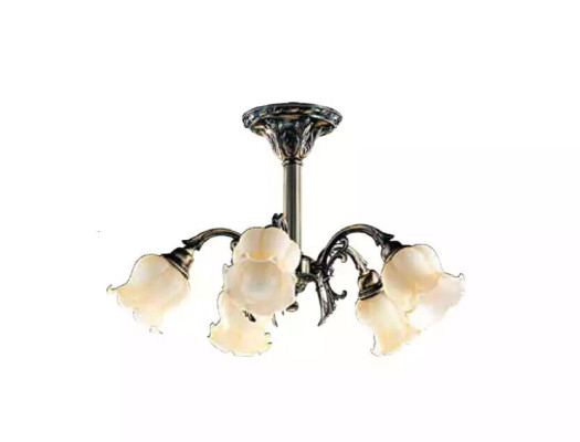 Deckenleuchter Lüster Kronleuchter Deckenlampe Lampen Glas Grai Beige