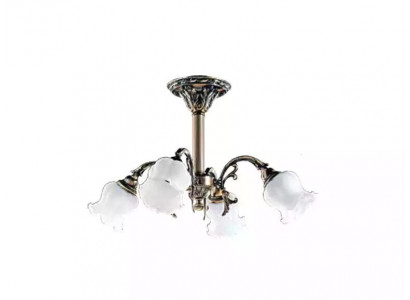 Lustr Věšák Květinový Lustr Stropní lampa Lama Sklo Šedá