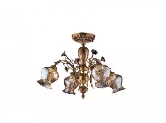 Stropní lustr květinka lustr lustr stropní lampa lampa sklo hnědá