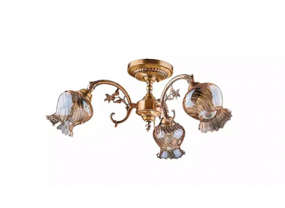 Stropní lampa, stropní lustr, květinový lustr, lustr, lampa, sklo