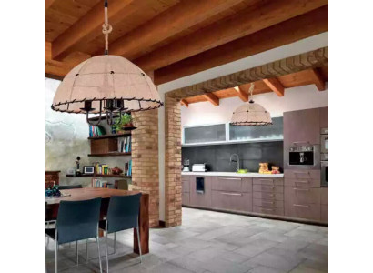 Stropní lampa Lustr Lustr Lampa Beige Moderní Provaz