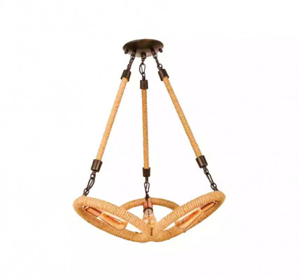 Lampa, lustry, lustry, lustr, skleněná stropní lampa, hnědá, moderní.