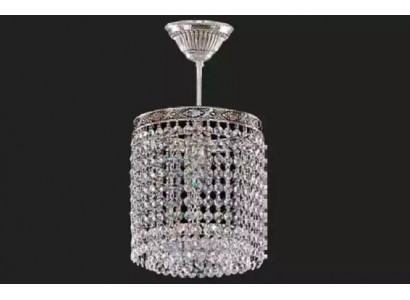 Lustr Nástropní lampa Kristalový lustr Luxus Stříbrný lustr