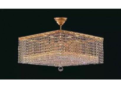 Luxus lustr nástropní lampa Zlatá lustr Nástropní lampa Křišťál Umění