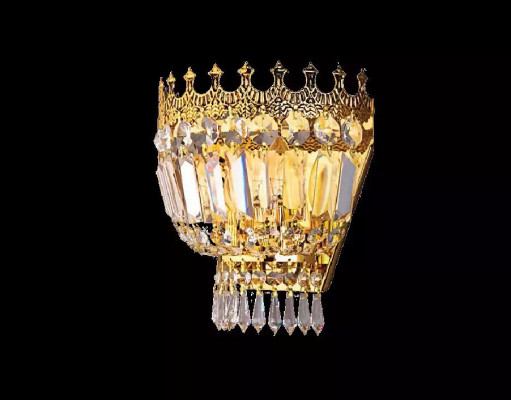 Nástěnná svítidla Nástěnná lampa Nástěnná lampa lustr Stěna Lampy Krystal Zlato