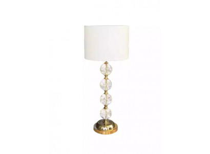 Stolní lampa, lampa, světla, zlaté lampy, stolní křišťál