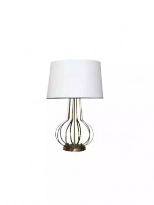 Stolní lampa lamp Luxus stolní kov bílý