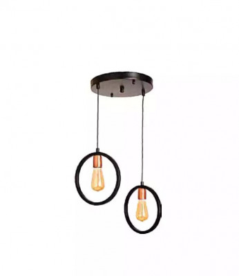 Stropní lampa pro obývací pokoj nebo hosty luxusní černá stylová lampa