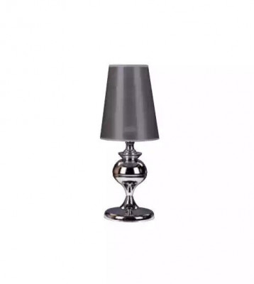 Stolní lampa Čtecí lampa Svítidlo Noční stolek Šedý Kov Obývací pokoj