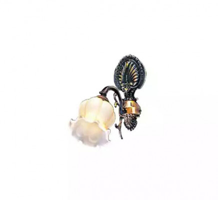 Nástěnná lampa Stěnové lampy Květinová stěnová lampa Lustr Stěnní lampy Šedé sklo