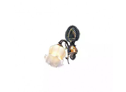 Nástěnná lampa Stěnové lampy Květinová stěnová lampa Lustr Stěnní lampy Šedé sklo