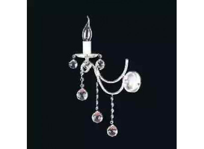 Nástěnná lampa Stěnové lampy Stěnová lampa Lustry Stěnová lampa Stříbrný krystal