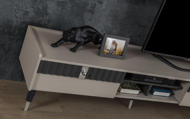 Exkluzivní sideboard Moderní regál TV stojan Dřevěný nízký televizní stolek Nový