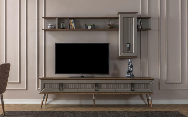 Moderní komoda Luxusní obývací pokoj nábytek Designový dřevěný televizní stojan