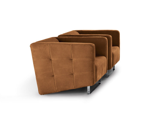 Luxus křeslo potah hnědá Italský styl design moderní nábytek obývací pokoj nový.