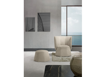 Taburet Design Dřevo Italský Nábytek Luxus Obývací Pokoj Moderní Podnožka Šedá Nový