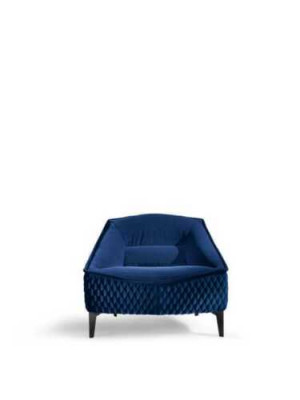 Křeslo Nábytek Moderní Látka Lóže Textilie Luxus Sedadlo Relax Nábytek Modrá Prianera