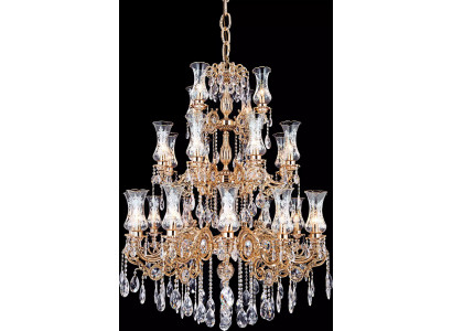 Královský lustr do obývacího pokoje, stropní osvětlení, lustr Crystal Luxus.