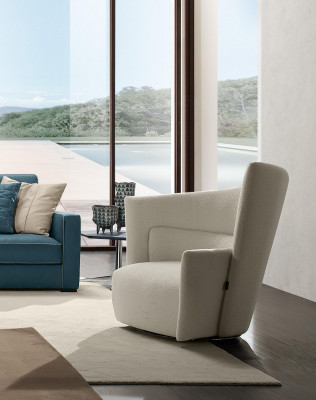 Křeslo sedadlo Moderní design obývací pokoj Bílý Italský styl Luxusní Prianera Nový