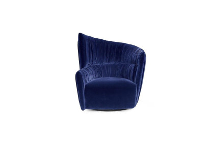 Křeslo Luxus Design Nábytek Modrá Moderní Styl Design Textil Obývací Pokoj Lounge Nové