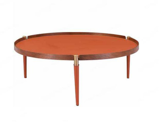 Stůl stolní nábytek obývací pokoj luxus moderní design Oranžová křesla