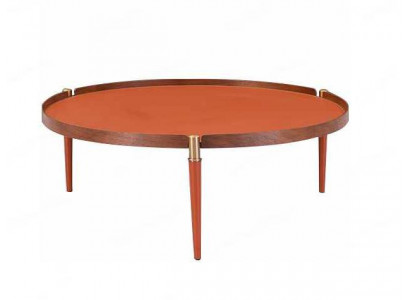 Stůl stolní nábytek obývací pokoj luxus moderní design Oranžová křesla
