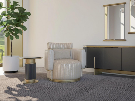 Beige křeslo obývací pokoj luxusní nábytek design moderní zařízení nový.