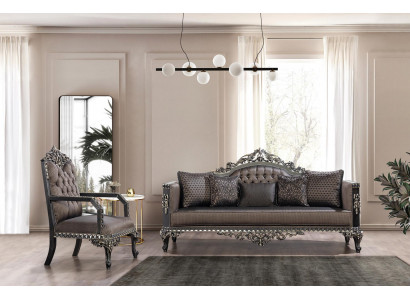 Luxus Chesterfield sedací souprava 3+1 Sedačka Klasická Barokní Čalouněný posed