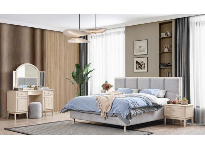 Kompletní ložnice nábytek set postel 2x noční stolek toaletní stůl 4dílný Nový