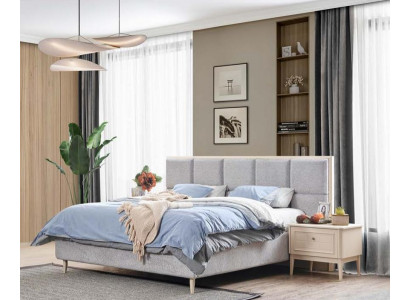 Design ložnice set Postel + 2x noční stolky Luxus manželská postel