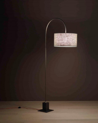 Stojací lampa obývacího pokoje, lampa, mosaz, bronz, sbírka Bellavista