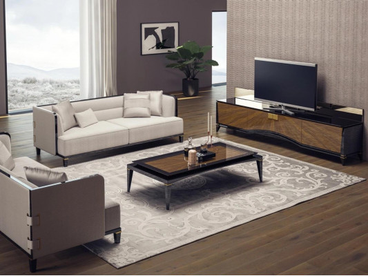Nábytek Pohovka Pohovka Designér 2x Třísedák Sofy Moderní Bílý Nábytek