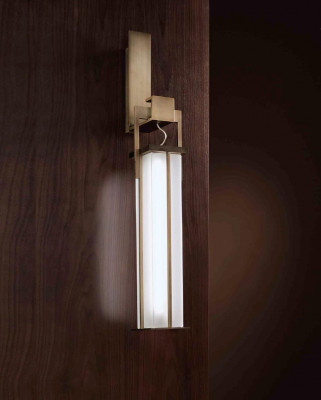 Nástěnná lampa obývacího pokoje ložnice, struktura mosazi v antickém bronzovém provedení, nová.