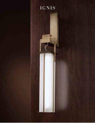 Nástěnná lampa obývacího pokoje ložnice, struktura mosazi v antickém bronzovém provedení, nová.