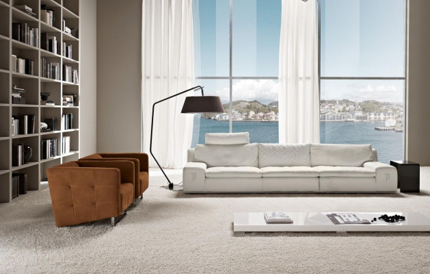 Sofa 4městná luxusní designová pohovka Dvousedadla luxusní polstrovací kreslo Italský nábytek