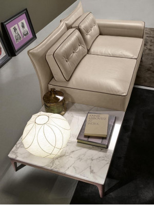 Luxusní souprava sedací soupravy 2+1 sedadlo sofa křeslo kůže 2 kusy PRIANERA.