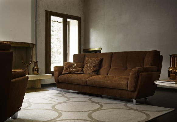 Luxus sofa 3místná pohovka Dřevěný nábytek Třísedadlový rozkládací gauč Prianera Sedací souprava Bílé kůže